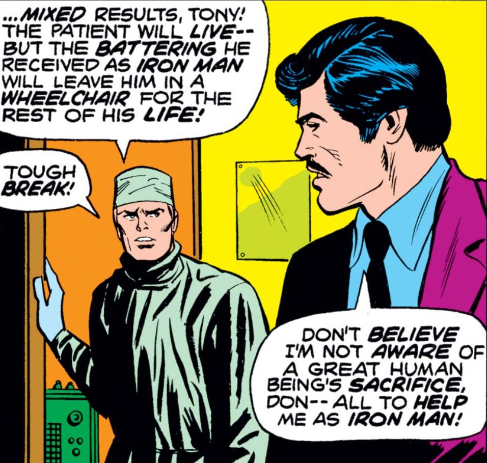 MarvelADay's tweet photo. #MarvelADay #IM67 The operation was a success, but it looks like Eddie's going to spend the rest of his life in a wheelchair. - VA https://t.co/xEuSWLoMVj