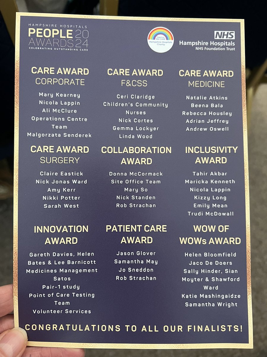 Julia Lake RN (@julake10) on Twitter photo Amazing evening hearing the great achievement of the staff at <a href="/HHFTnhs/">Hampshire Hospitals</a> people awards! All winners! <a href="/HHFTCNO/">Hampshire Hospitals Chief Nurse Office</a> Amazing evening hearing the great achievement of the staff at <a href="/HHFTnhs/">Hampshire Hospitals</a> people awards! All winners! <a href="/HHFTCNO/">Hampshire Hospitals Chief Nurse Office</a>