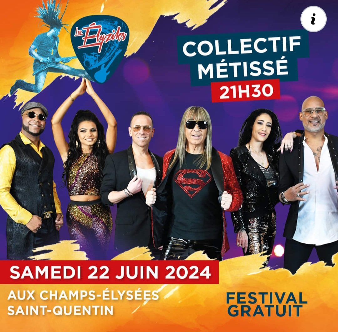 fpsaintquentin's tweet photo. 🌿🎸🎶 Les #elyziks à #saintquentin avec #blackm #collectifmetissé #ABBA #troupers aux #champsélysée vendredi 21 samedi 22 juin #festival #musique #stquentin #concerts #animations https://t.co/GdLb6Zie0A