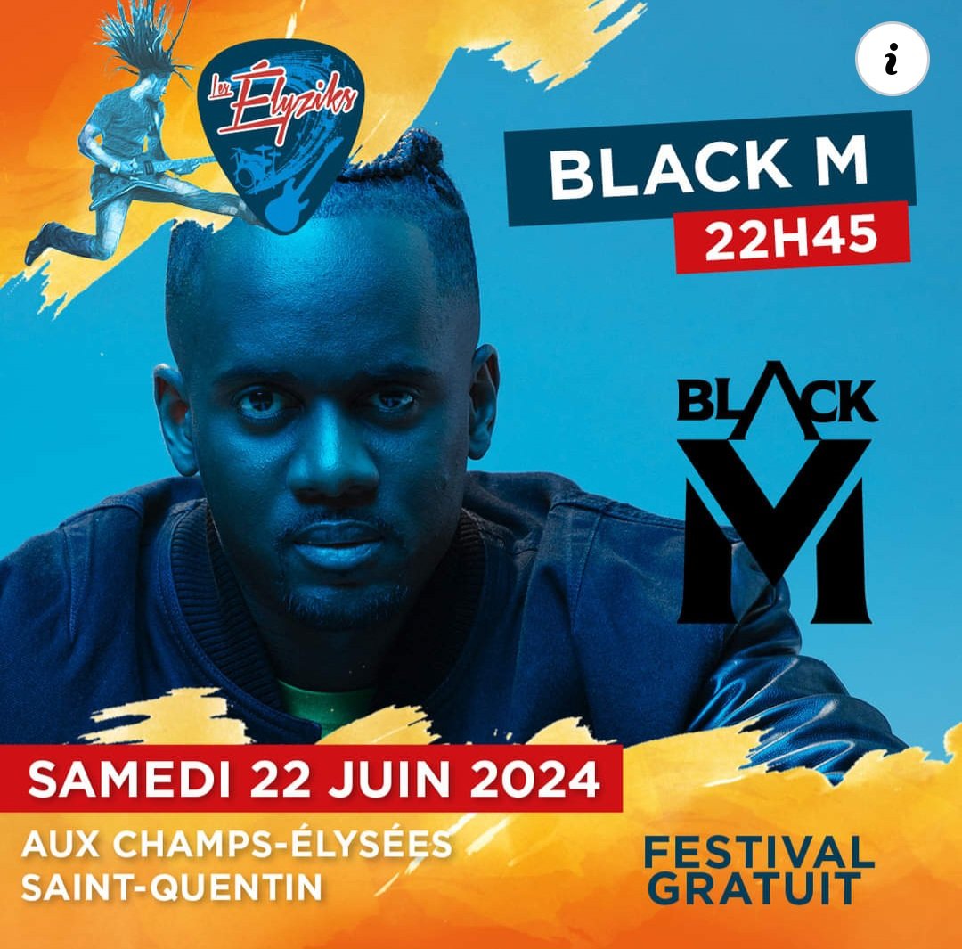 fpsaintquentin's tweet photo. 🌿🎸🎶 Les #elyziks à #saintquentin avec #blackm #collectifmetissé #ABBA #troupers aux #champsélysée vendredi 21 samedi 22 juin #festival #musique #stquentin #concerts #animations https://t.co/GdLb6Zie0A