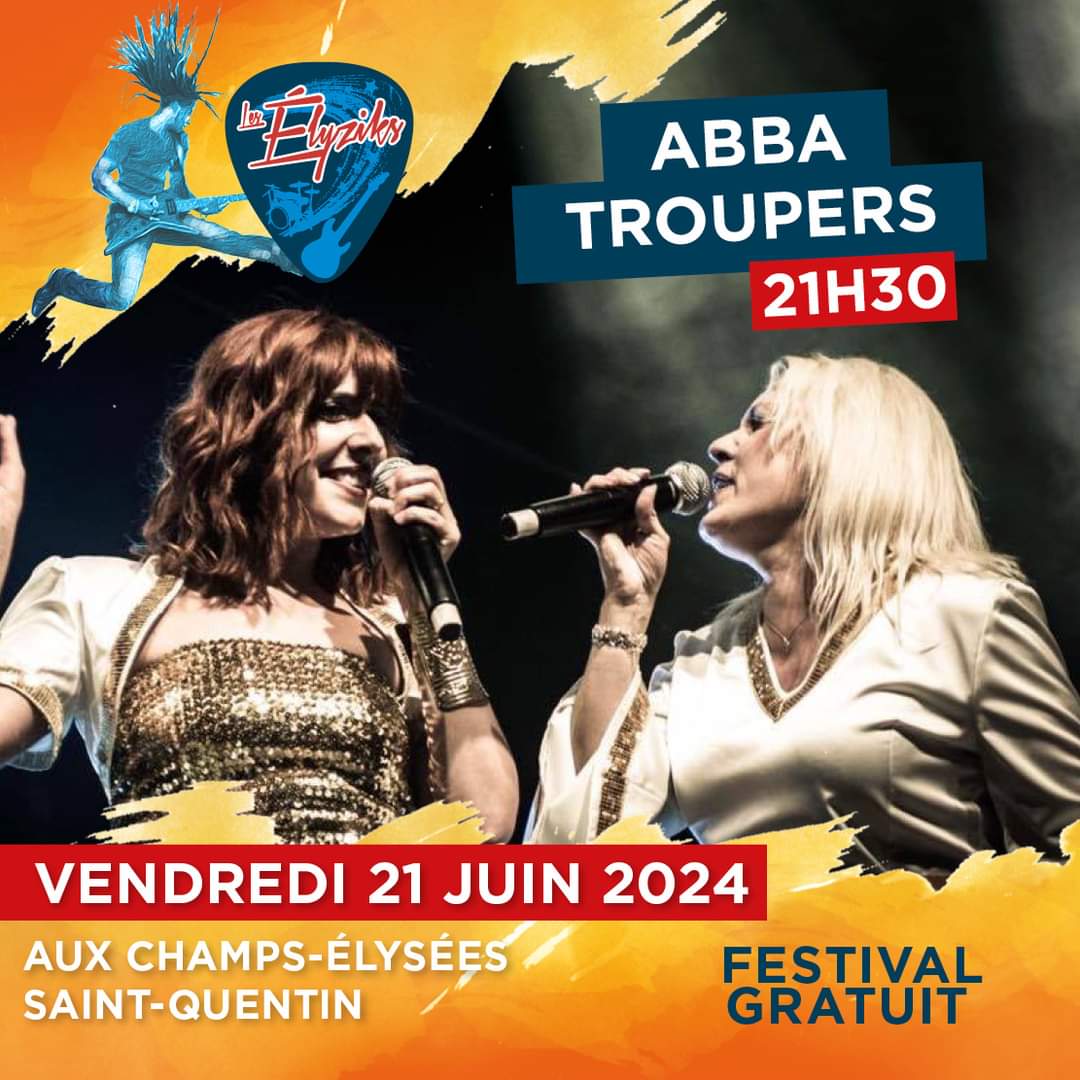 fpsaintquentin's tweet photo. 🌿🎸🎶 Les #elyziks à #saintquentin avec #blackm #collectifmetissé #ABBA #troupers aux #champsélysée vendredi 21 samedi 22 juin #festival #musique #stquentin #concerts #animations https://t.co/GdLb6Zie0A