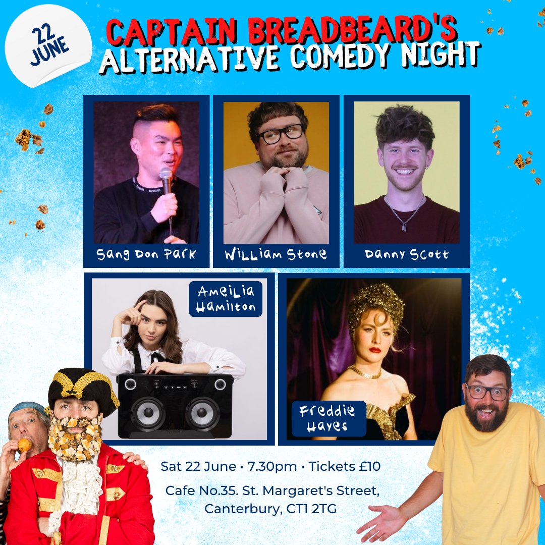 captbreadbeard's tweet photo. We've got an absolutely fantastic line-up for you next Saturday!!! Seriously, you don't want to miss this one!
Tickets here: https://t.co/oI5ObE3EEJ
@PromoteComedy #comedy #canterbury #standup# livecomedy #kent #whatsoncanterbury #whatsonkent #nightout #alternativecomedy https://t.co/wFEeoipjux