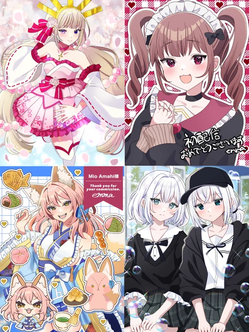 色の選び方が一切かわってない ←2022/2024→ #2年間で絵が上達してるか見てみましょう