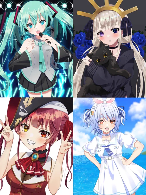 色の選び方が一切かわってない ←2022/2024→ #2年間で絵が上達してるか見てみましょう