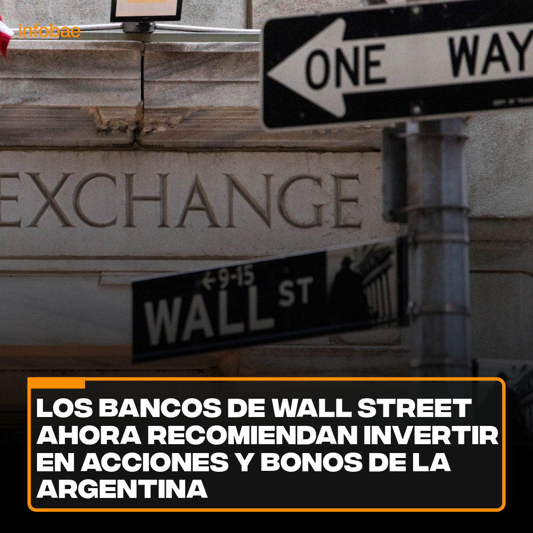 infobae's tweet photo. Los bancos de Wall Street ahora recomiendan invertir en acciones y bonos de la Argentina
https://t.co/0zM7cci5od https://t.co/gIxlNzpy66