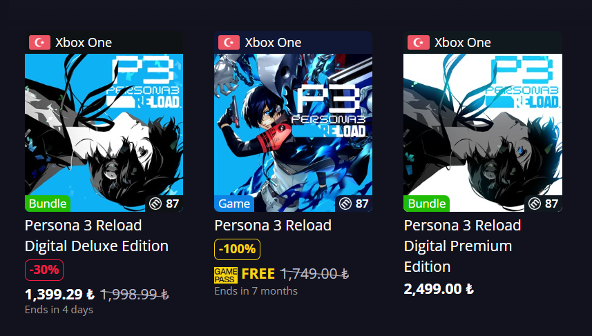 SomethingGeek's tweet photo. Shin Megami Tensei V: Vengeance Xbox Store üzerinde 389 tl olarak çıktı. Oyunu hem pc hem de xbox üzerinden oynayabilirsiniz

Sega uzun zamandır Türkiyeye özel fiyatlandırma yapmıyordu, yüksek ihtimalle fiyatı yanlış girdiler. https://t.co/Fg2eGqJiWH