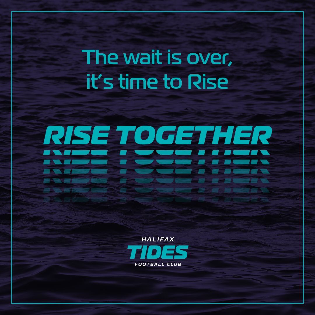 The clock has been ticking... The wait is over, it’s time to Rise. 🌊 

#RiseTogether at shop.tidesfc.ca.