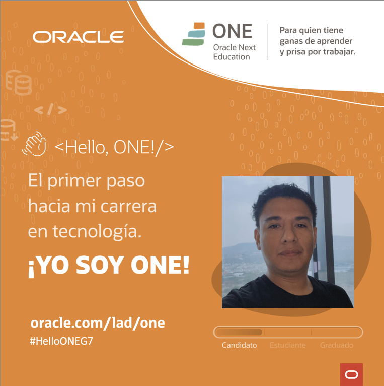 SuperMarioMH's tweet photo. @Oracle @aluralatam  #OracleNextEducation #helloONEG7 https://t.co/VwCJ4q4xqx