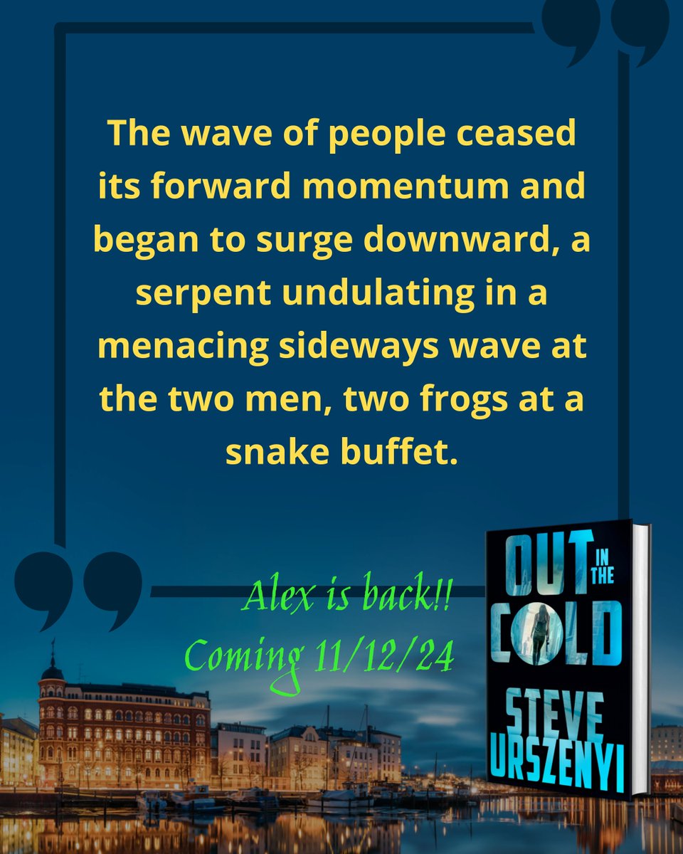 SteveUrszenyi's tweet photo. Book Quotes:
OUT IN THE COLD, coming 11/12/24 from @MinotaurBooks. #quotes #brainyquotes #books #booktok #OITC #OutInTheCold https://t.co/3ReCXiGm4F