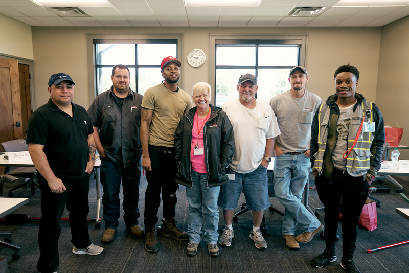 NussbaumTrans's tweet photo. Let's welcome our new #employeeowners to the #NussbaumFamily! We're excited to have Roel, Jim (technician), Terry, Stephanie, Michael, Byron, and Marquis with us! Let's make them feel at home and help out however we can. 🏡 

#DriverOrientation #DriveNussbaum https://t.co/NP5BlzACgr