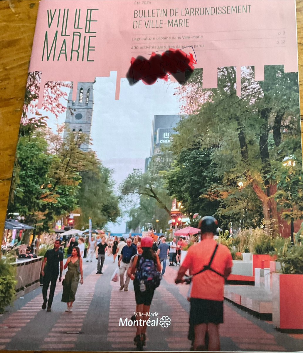 ldeshaies's tweet photo. @JeanBeaudoin_ @VillageMtl Pendant ce temps, recevoir le bulletin estival de mon arrondissement et voir 2 trottinettes sur St-Denis piétonne 😬🤐 https://t.co/t6Khapvtcr
