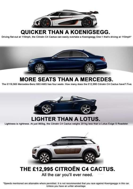 Car ads if they're non-misleading: