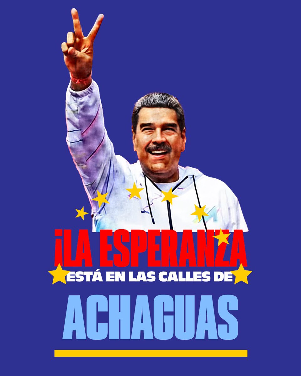 La esperanza no se pierde, se vive y se lucha. Hoy, salimos a las calles para demostrar nuestra fuerza y nuestra fe en un futuro mejor. #LaEsperanzaEstaEnLasCalles
<a href="/NicolasMaduro/">Nicolás Maduro</a> <a href="/dcabellor/">Diosdado Cabello R</a> <a href="/eduardopiate2/">eduardo piñate</a> <a href="/villapolpsuv/">Gustavo Villapol</a> <a href="/PartidoPSUV/">PSUV</a> <a href="/CuatroFWeb/">Cuatro F Web</a> <a href="/PSUVEnApure/">PSUV Apure</a>