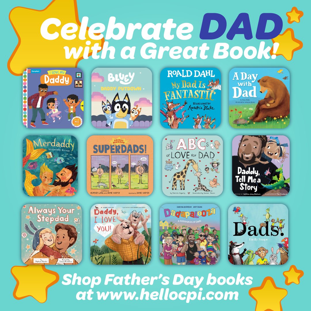 helloCPI's tweet photo. 📚👨‍👧‍👦 Father's Day is coming up, and we have the perfect titles to celebrate all the father figures out there! Check out these heartwarming reads and spread the love! Grab these titles not at https://t.co/vohdT1VVPY 

#FathersDay #BooksForDad #LibraryLife #CelebrateDads https://t.co/KkQPPjyGAw