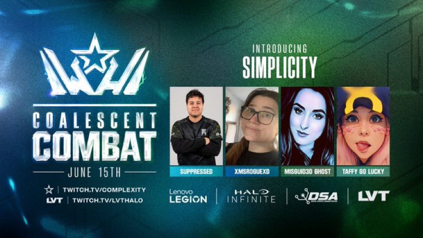 👑 Simplicity

🔹️<a href="/sSuppressed/">SSG Don</a> 
🔹️<a href="/xMsRogueXD/">xMsRogue</a> 
🔹️<a href="/TaffyGoLuckyy/">Ellybean😳</a> 
🔹️<a href="/Misguid3d_/">Misguid3d</a> 

#CoalescentCombat #HaloInfinite