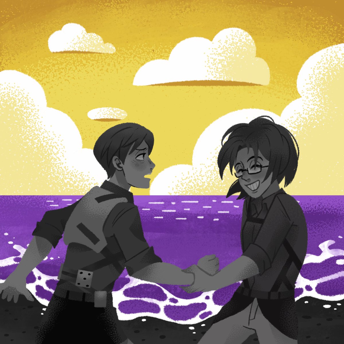DuoMustache's tweet photo. Happy Pride Everyone!🏳️‍🌈

#eruri #yumihisu #mobuhan https://t.co/qoP4UyD7pL
