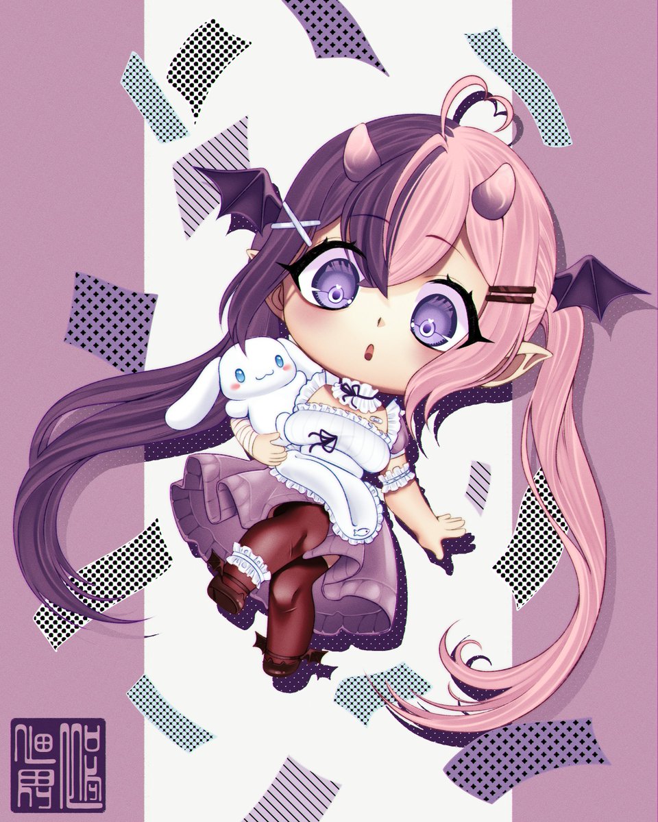 say hello to my new baby !
here is the chibi for <a href="/Reiphina/">Reiphina 𓆩♕𓆪 🐡</a>  winner of the art raffle i drew the other day