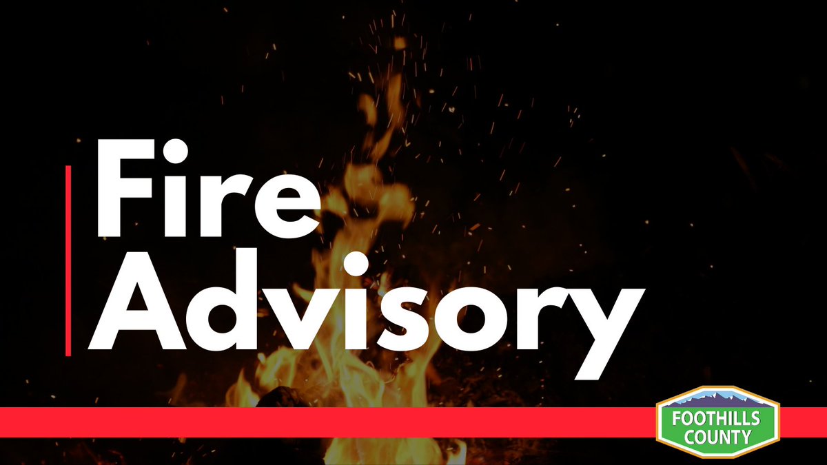 Foothills County has moved to a Fire Advisory. Open fires will be allowed by visiting the County website and obtaining a burning permit. The County asks that you use added caution when burning while this Advisory is in effect.  For more information, visit foothillscountyab.ca