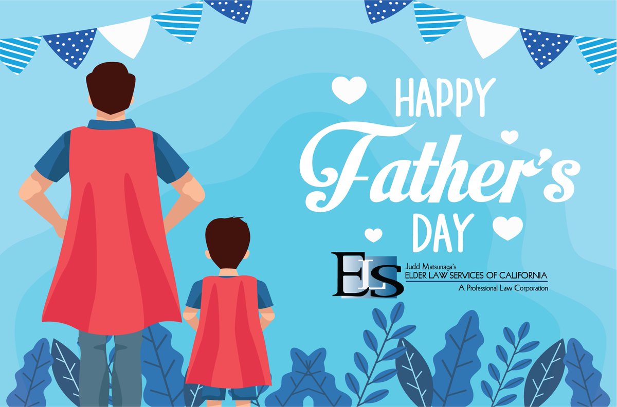 Elderlawservice's tweet photo. Happy Father's Day to all the remarkable dads whose wisdom, strength, and unwavering guidance inspire not only their families but also our team here at Elder Law Services of California.

For a FREE consultation, call or visit
(310)-348-2995 https://t.co/0jh63z2pWJ
#fathersday https://t.co/OIhxqMvONB