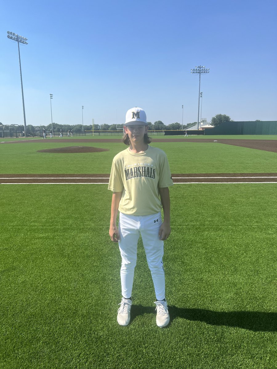 FiveToolTexas's tweet photo. #NorthTexasSS F: @McK_Marshals Gold 15U 8, RC Prospects Red 15U 5
PoG: @KaidenPlexico 2.2 IP, 4K, 2H, ER, 0 BB, HBP
Hitter: @BrickertLuke 1-3, 2B, 2 RBI, R
Pitcher: Alex Lewis 3.1 IP, 4K, 3H, ER, BB
Notable: William Moody 2-3, RBI | Giancarlo Gonzalez 2-2, 2R, BB https://t.co/TdOWewUXlc