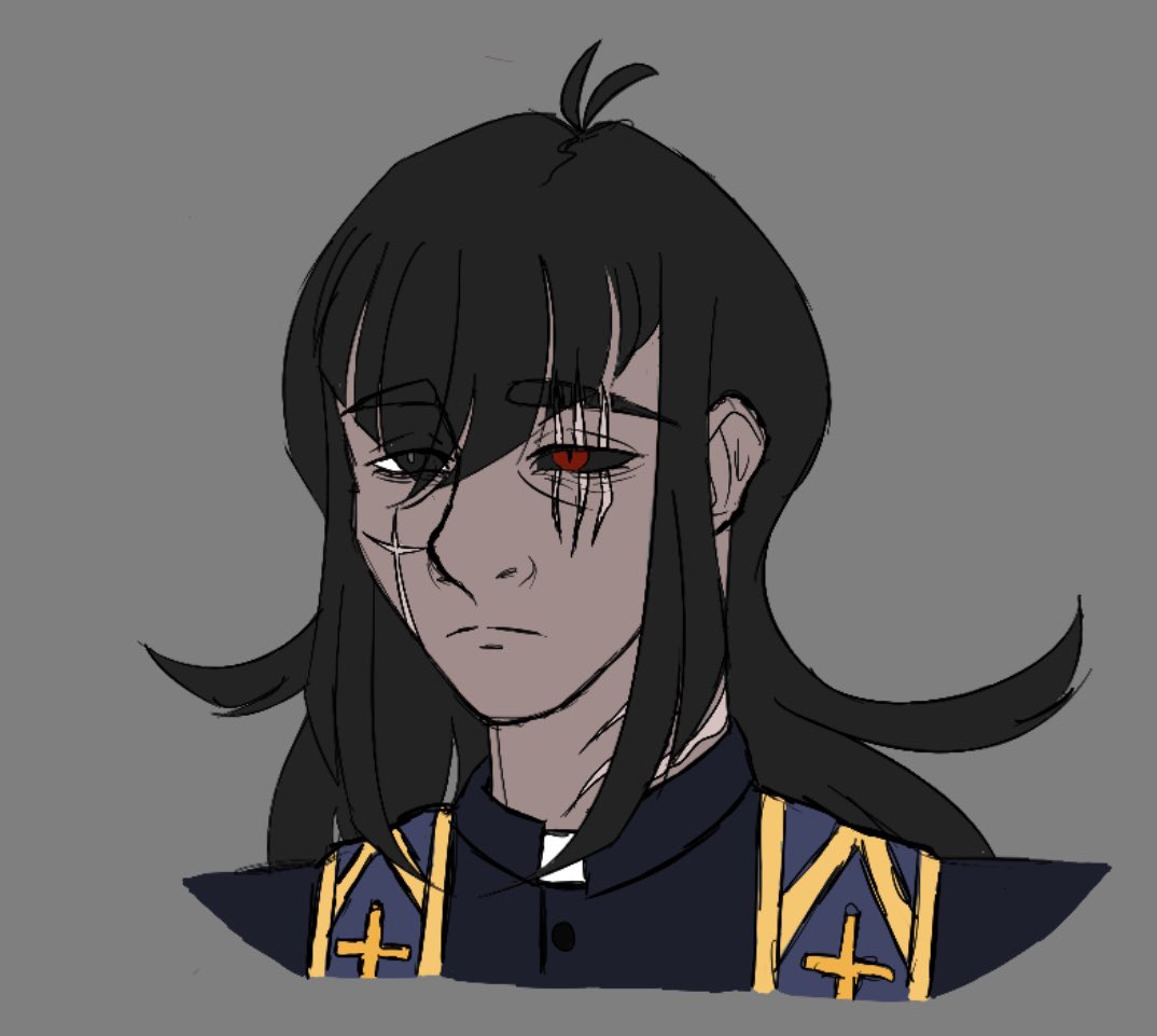 MantaCyrus's tweet photo. Made a colored drawing of Meph finally https://t.co/XdkOb2siZu