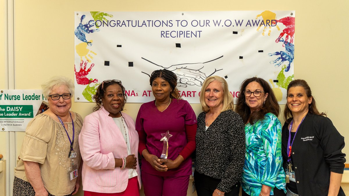 Blythedale's tweet photo. Today we celebrated our outstanding Nursing Assistants for #NADay Our NAs provide crucial patient care and support to our families. We also recognized Dolores, an NA who received the Wonderful Outstanding Worker (WOW) Award. Congrats to all the nominees and our dedicated NAs! https://t.co/LvwFDQ4oSk