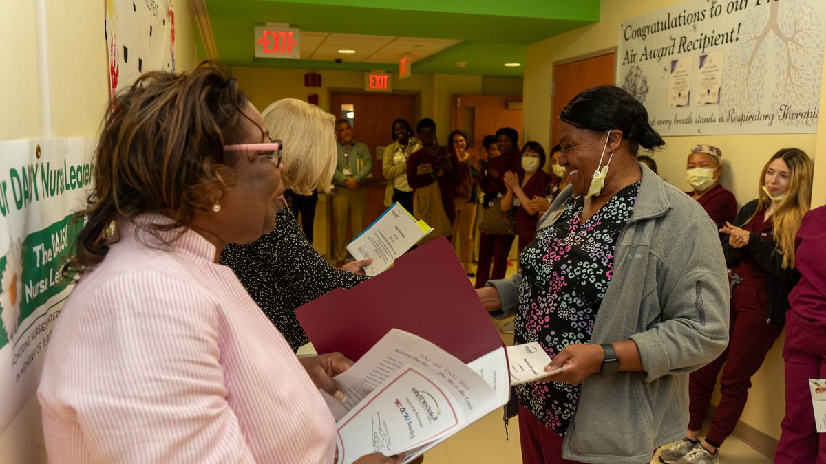 Blythedale's tweet photo. Today we celebrated our outstanding Nursing Assistants for #NADay Our NAs provide crucial patient care and support to our families. We also recognized Dolores, an NA who received the Wonderful Outstanding Worker (WOW) Award. Congrats to all the nominees and our dedicated NAs! https://t.co/LvwFDQ4oSk