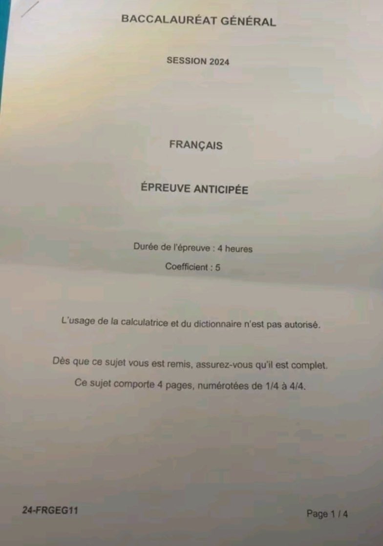 7chrsyns's tweet photo. LE SUJET DU BAC DE FRANÇAIS 2024 A ENFIN LEAK EN ENTIER , J’AI LE SUJET POUR LE COMMENTAIRE ET LA DISSERT
FAV + RT ET FOLLOW
 ET JE T’ENVOIE LE SUJET EN DM https://t.co/ZtDdBFdXLP