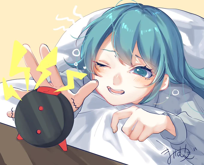 おきたくなぁい…#初音ミク #VOCALOID 