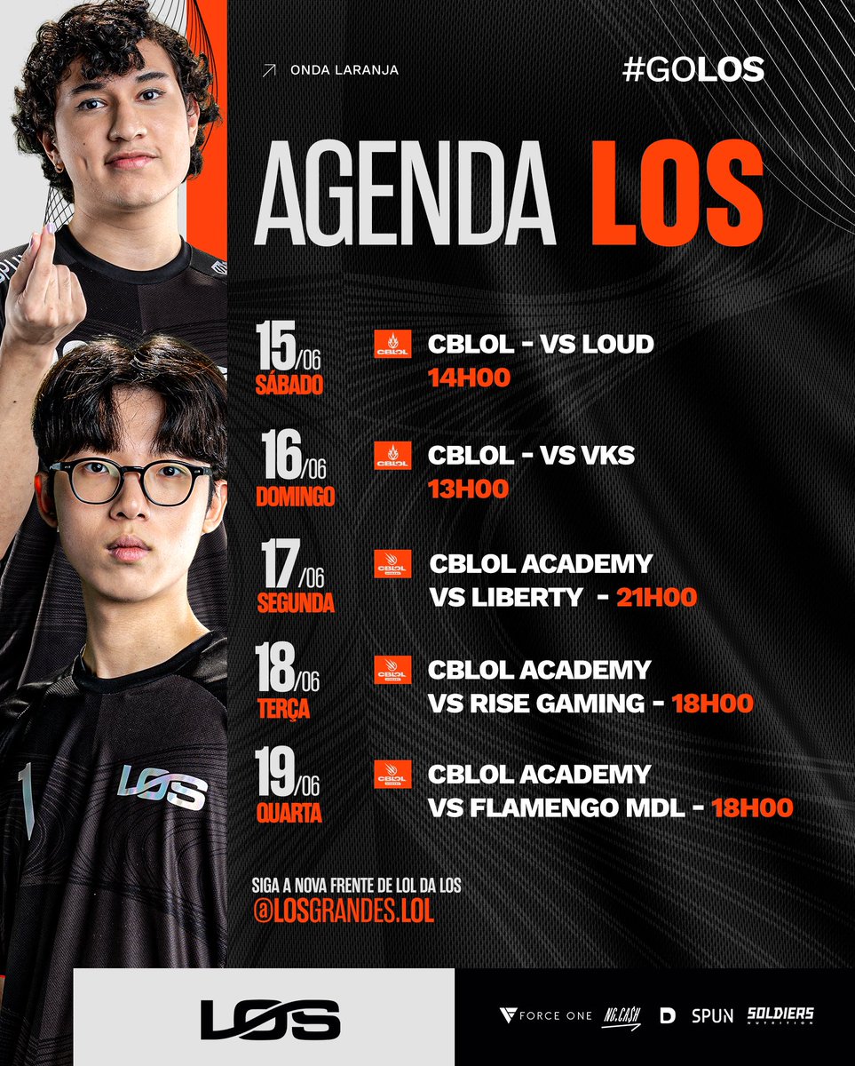 losgrandesgg's tweet photo. A semana 3 do #CBLOL tá se aproximando!

Se liga nos horários dos nossos confrontos pra não perder nada 👊

#goLOS https://t.co/IAe43f5Pup