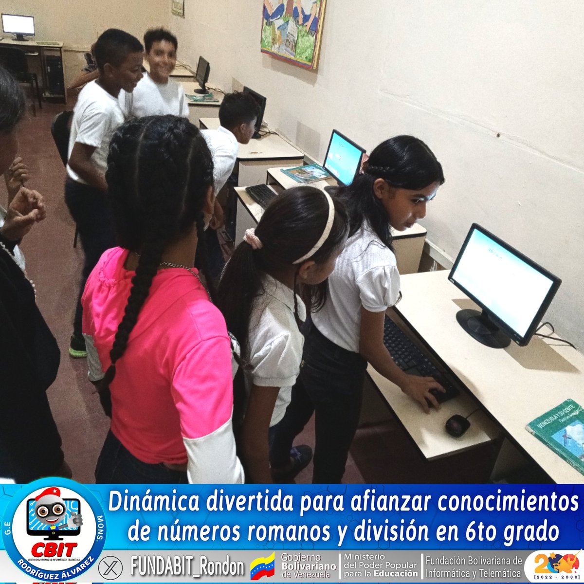 FUNDABIT_Rondon's tweet photo. #13Jun Dinámica divertida para afianzar conocimientos de números romanos y división en 6to grado ➗✅

#VenezuelaPotencia
#GuáricoProduce
#SomosFundabit
@NicolasMaduro
@MPPEDUCACION
@Mincyt_VE
@_LaAvanzadora
@EliasEducacion
@CanaimaGNULinux
@CNTI_VE @CDCEGuarico https://t.co/PMaApdEDRT