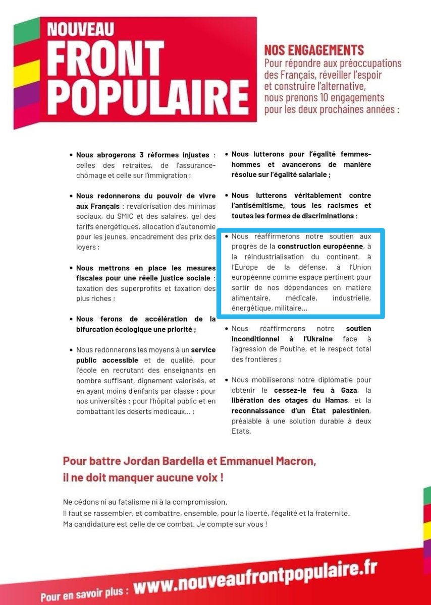 Fin de la blague.
Il est bien loin le Plan A / Plan B de la LFI de 2017. Les gens de gauche qui veulent libérer la France des chaînes de la Commission européenne et de la BCE sont une énième fois cocus. Tsipras avait au moins attendu d'être élu pour trahir. #NouveauFrontPopulaire