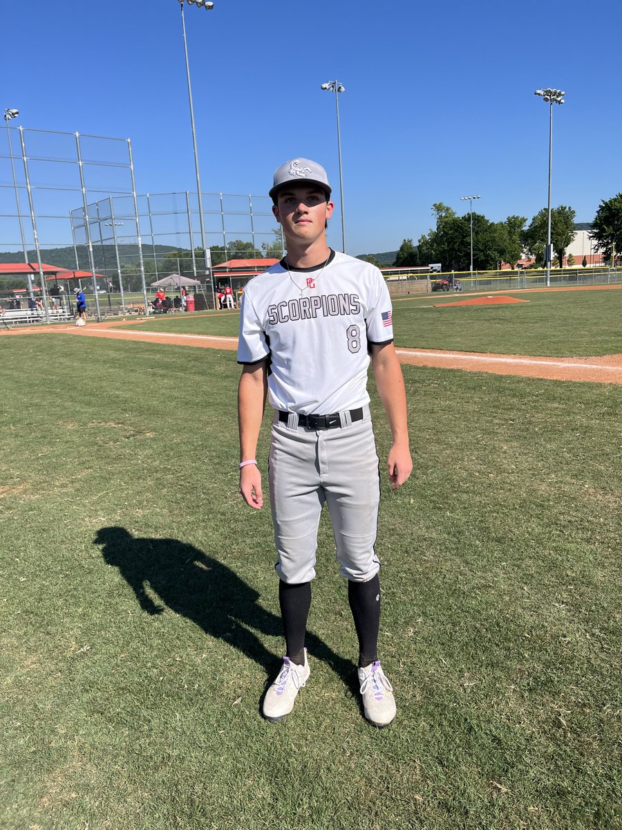 FiveToolAR's tweet photo. F: @ScorpionsBsb1 2026 Scout 8, USA Prime MO 0
PoG: @JksnMarshall 2H, 2 RBI / IP, 0R https://t.co/4FlwiBf8qS