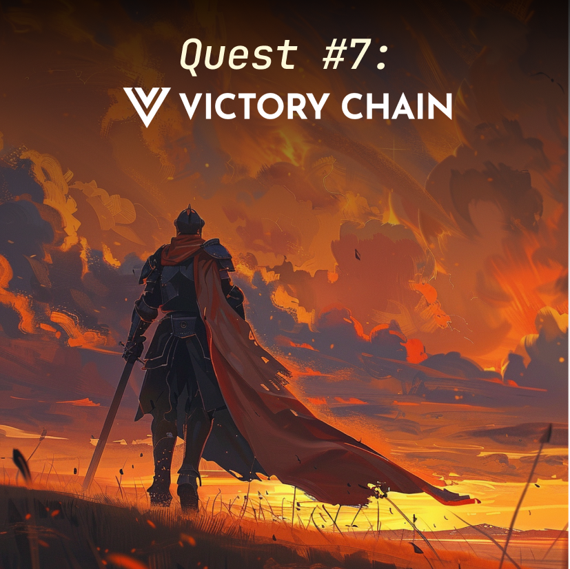 Calderaxyz's tweet image. Welcome to Quest #7 of Caldera Crusade!

Dive into @VictoryChain_io, the Layer 2 designed to support the $500B SportsFi ecosystem.

Get Started: dashboard.galxe.com/quest/Caldera/…