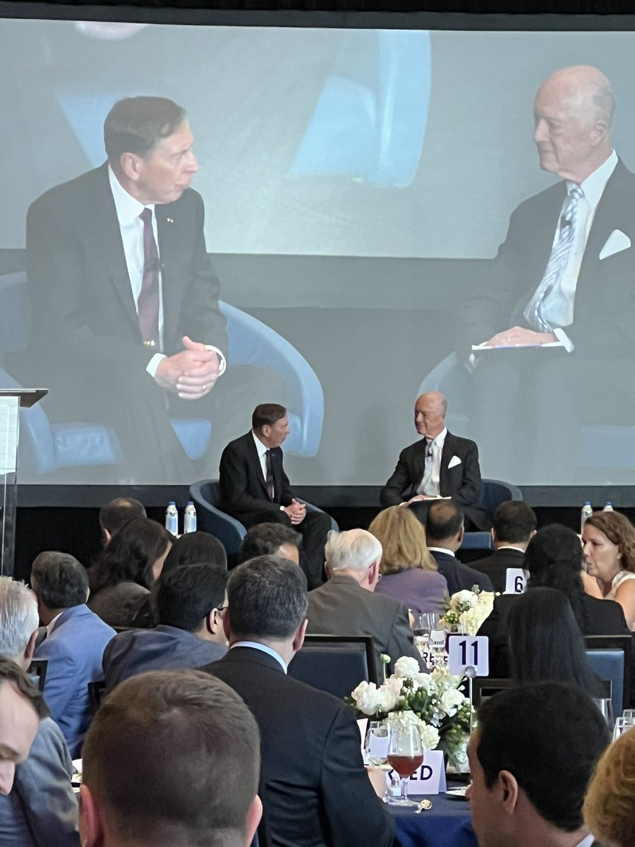 HBSClubDC's tweet photo. Great event today!  HBS Club of DC leadership luncheon with General Petraeus and David Bradley - on fireside chat on “Leadership in Critical Times”. 
Thank you to all HBS alums and friends who attended this great event! #Leadership #HBS #hbsdc #generalpetraeus #davidbradley https://t.co/4AQisnkNDp