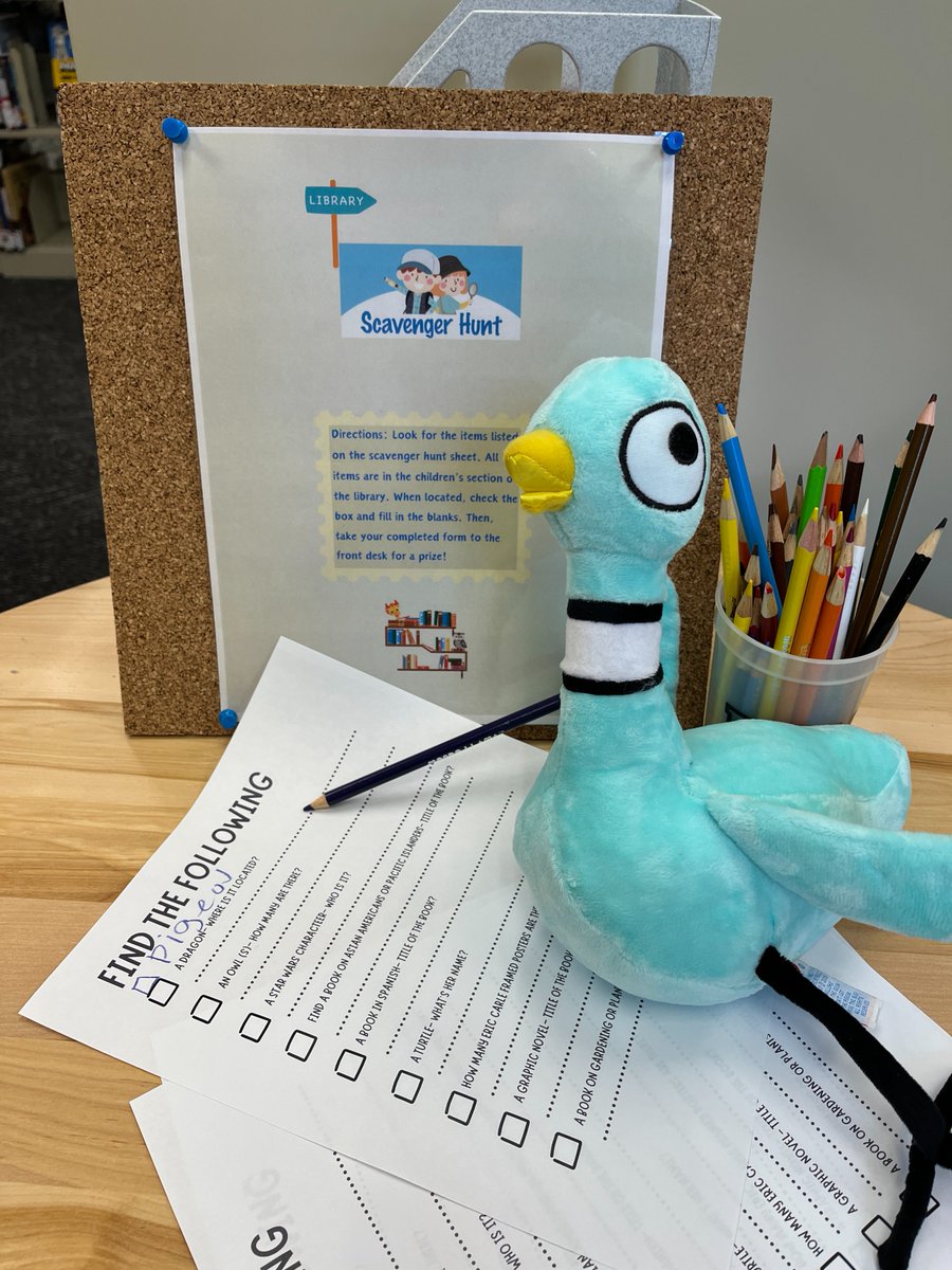 Librarians at <a href="/summitlibrary/">The Summit Library</a>'s North Branch Silverthorne tried to interest  <a href="/The_Pigeon/">The Pigeon</a> in a puzzle. The Pigeon had other ideas -- revising a scavenger hunt and ignoring a warning about Morla the turtle's hot lamp. The Pigeon now has 1st degree wing burns but is recovering.