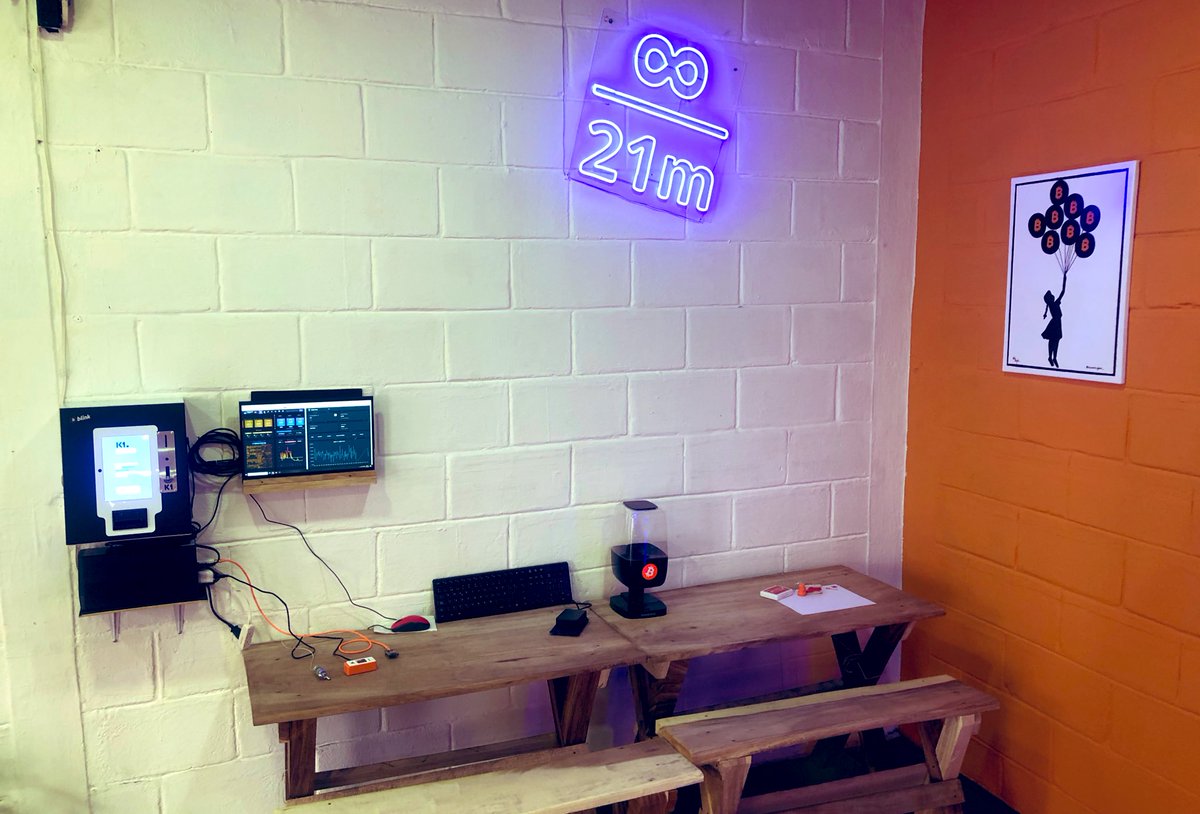 njelsalvador's tweet image. Making #Bitcoin tangible.  

The beginnings of an area people can see and touch. 

Lots of work still to be done and more to come. 

Wallets, miner, node, timechain, practical uses and stamps for fun. 
🌋 🧡 ⚡️
