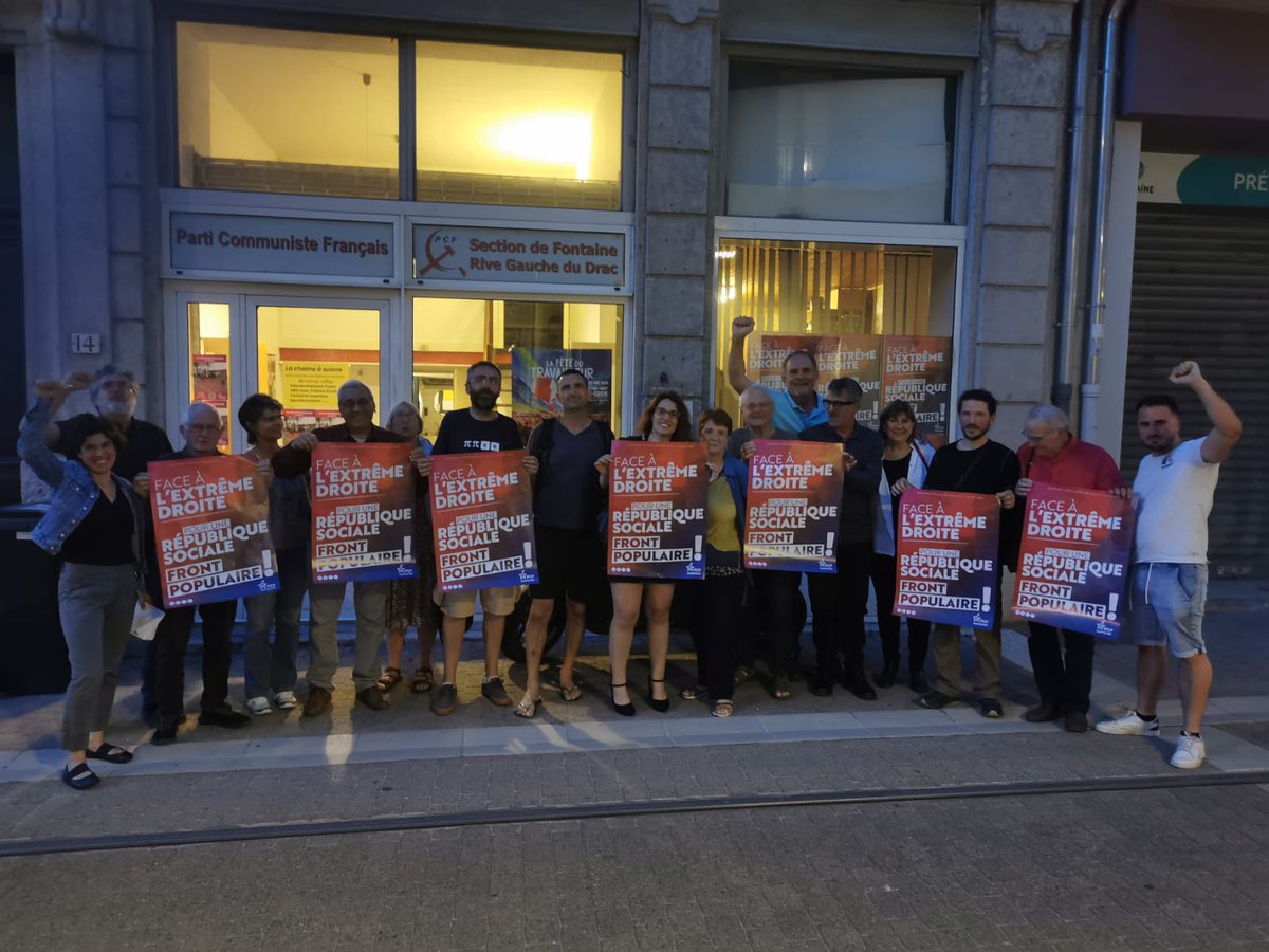 PCFFontaineRG's tweet photo. En avant camarades!
Votre section PCF Fontaine RG entre en campagne, sur nos valeurs de toujours, pour le nouveau #frontpopulaire 💪
Rejoignez nous. On a besoin de votre énergie 👏 07/50/53/06/77
#PCFisBACK https://t.co/J4S0KOmR5L