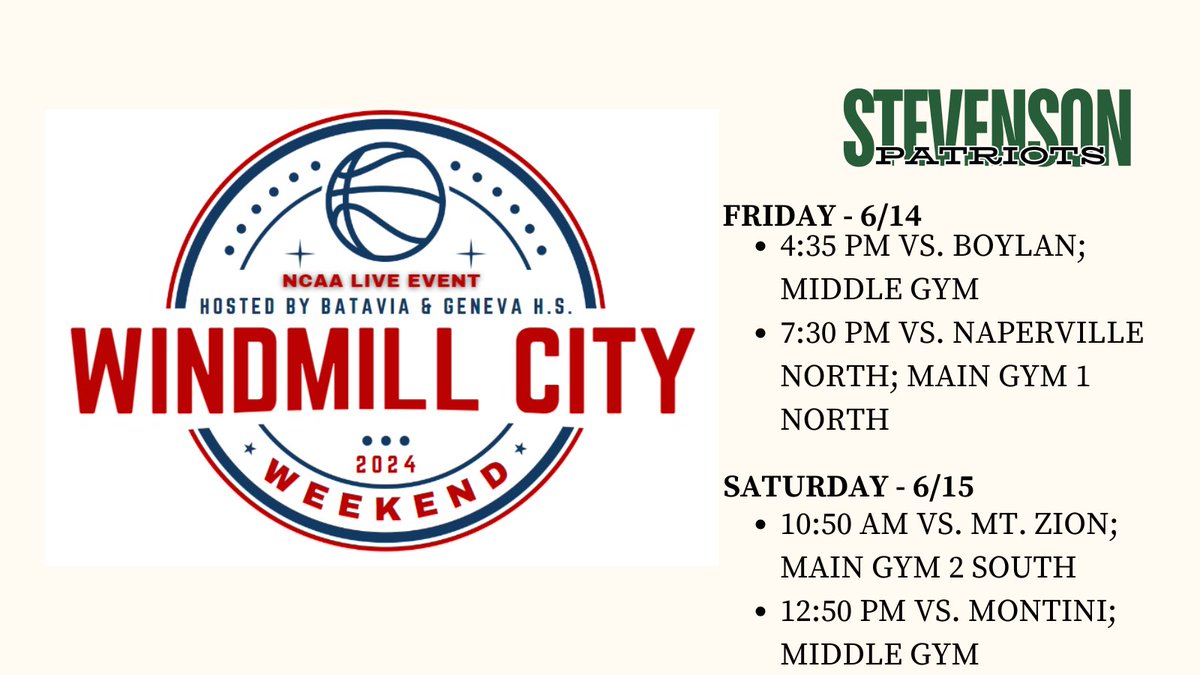 Stevenson Girls' Basketball (@shs_girlshoops) on Twitter photo It is almost here!! We are so thrilled to be back at the <a href="/WCW_NCAA_Live/">Windmill City Weekend Shootout 2025</a> tomorrow and Saturday! It is almost here!! We are so thrilled to be back at the <a href="/WCW_NCAA_Live/">Windmill City Weekend Shootout 2025</a> tomorrow and Saturday!