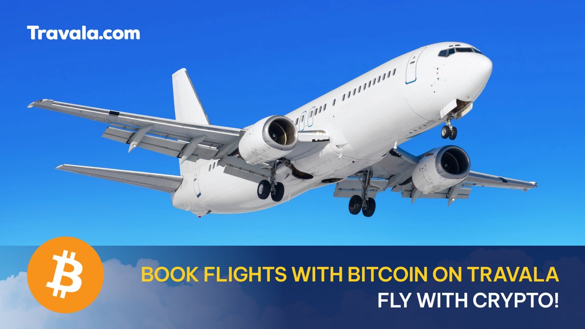Did you know you can book flights with Bitcoin? Book your next flight with  BTC on Travala and enjoy seamless, secure transactions! Flying with #Bitcoin  has never been easier!