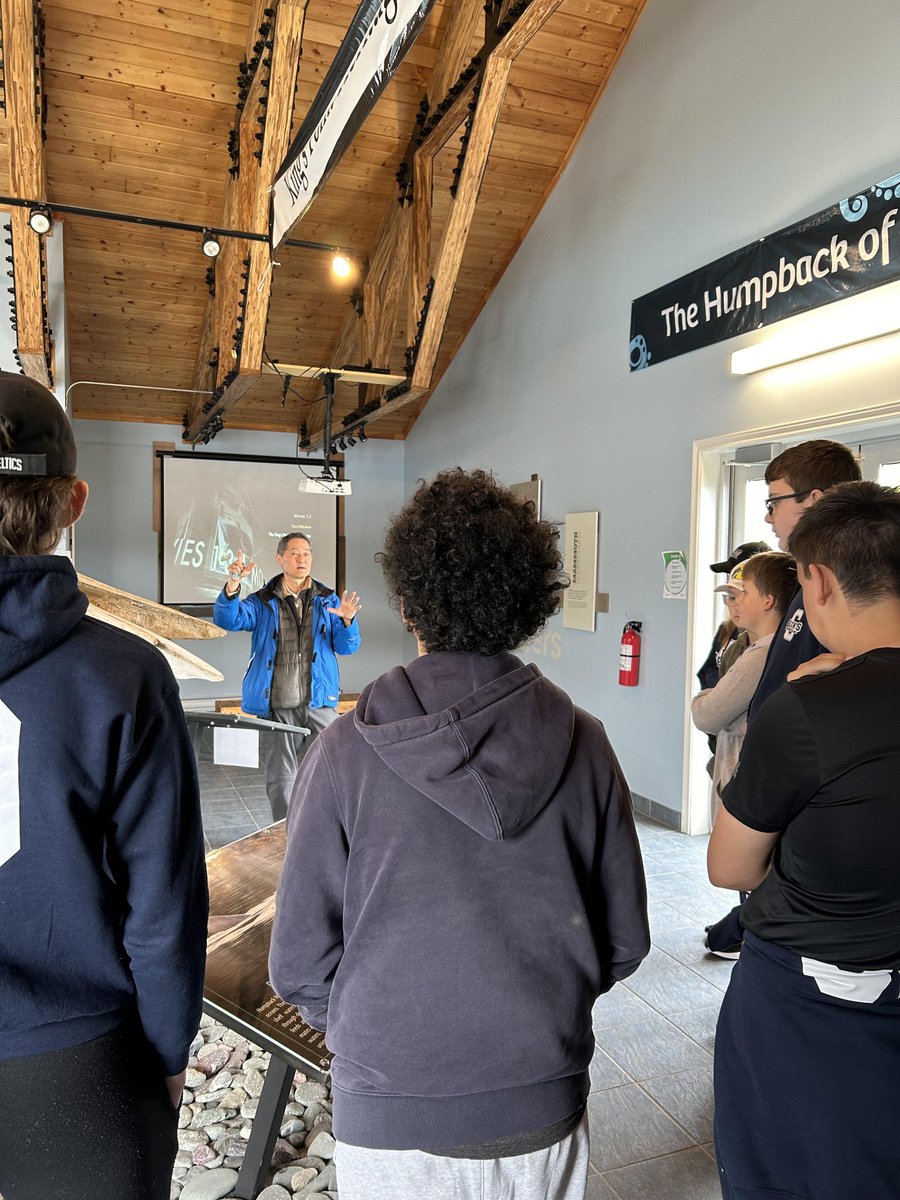 Shoutout to <a href="/MsBWight/">Briana Wight (she/her)</a> for her work on the Westport Whale project! Our students are helping to reconstruct a Sowersby Beaked Whale, and today we had a private tour with Mr. David Hayashida at the <a href="/whalekp/">Whale Pavilion</a>. This is such an amazing #deeplearning opportunity! <a href="/NLSchoolsCA/">NLSchools</a>