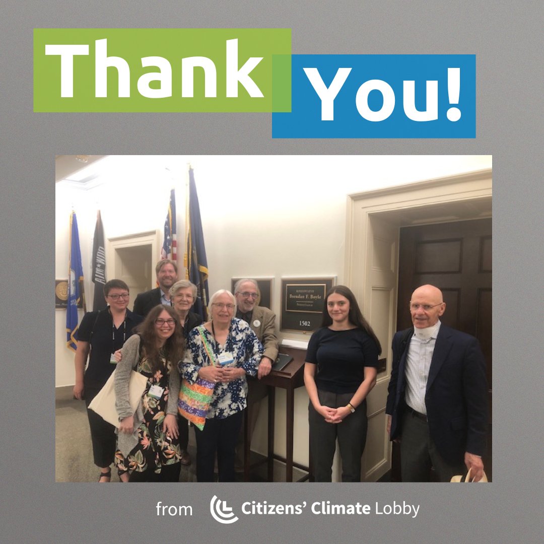 CclPhilly's tweet image. Thank you to @CongBoyle's office for meeting with our lobby team on Tuesday. We enjoyed speaking with you about the PROVE IT Act and permitting reform! #GrassrootsClimate #BipartisanClimate #politicalwill