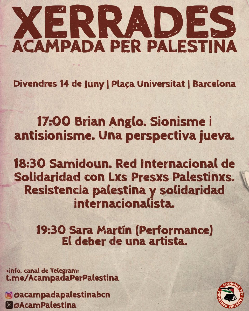 Acampada Per Palestina tweet media