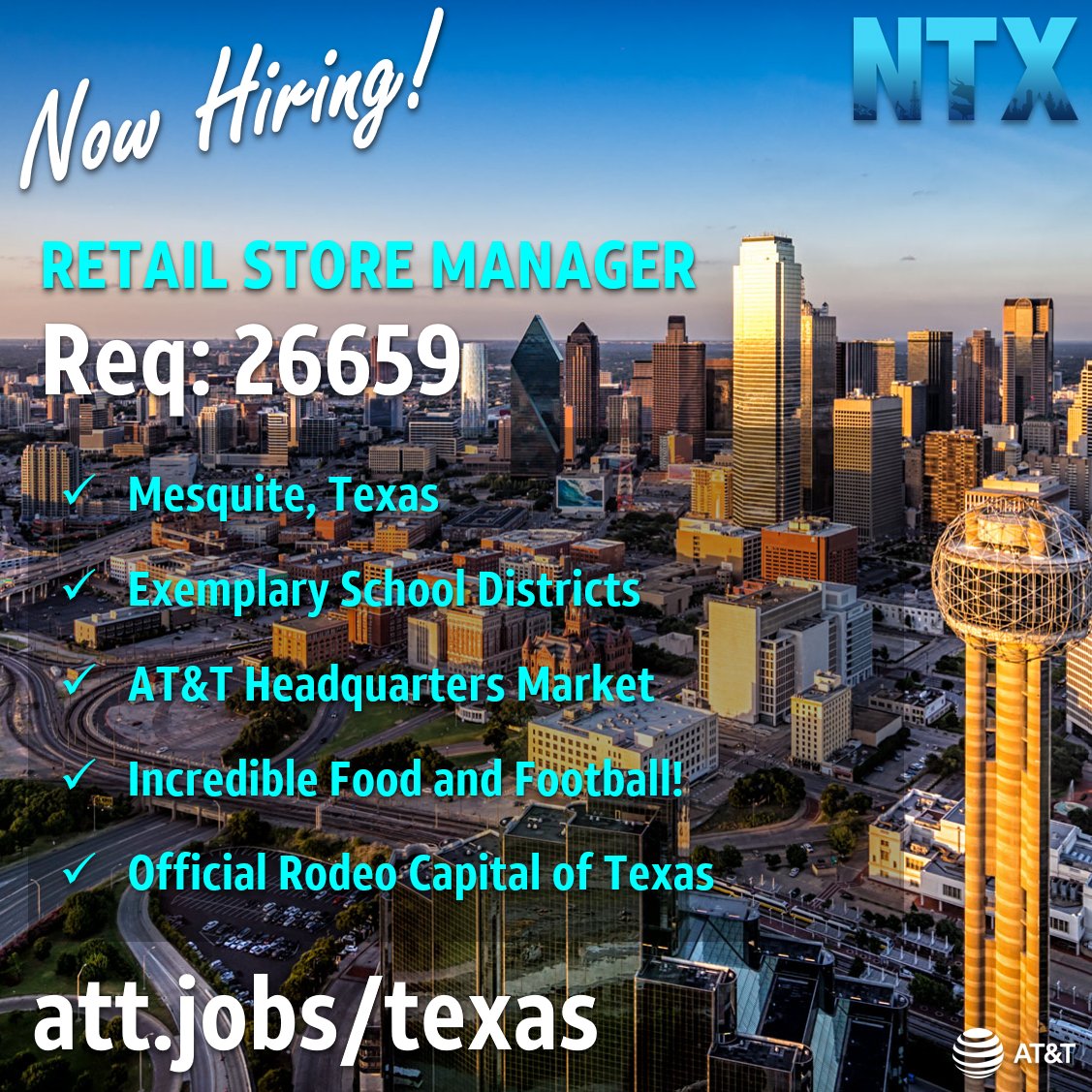 The NTX Market (@ntx_market) on Twitter photo 📣Are you ready to take that next step in your career?
✨We are looking for the brightest leaders to join the NTX leadership team as a Retail Store Manager at our Mesquite location!
R-26659
Don't delay & apply today!
<a href="/JRBenitezNTX/">JR Benitez</a> <a href="/colehamer/">cole hamer</a> <a href="/AlyssaHickeyNTX/">Alyssa Hickey</a> 📣Are you ready to take that next step in your career?
✨We are looking for the brightest leaders to join the NTX leadership team as a Retail Store Manager at our Mesquite location!
R-26659
Don't delay & apply today!
<a href="/JRBenitezNTX/">JR Benitez</a> <a href="/colehamer/">cole hamer</a> <a href="/AlyssaHickeyNTX/">Alyssa Hickey</a>
