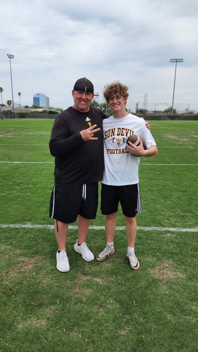 ZaneColson2's tweet photo. Big thanks to @RagleCharlie for a great experience at @ASUFootball camp this morning! https://t.co/xMjY8mkYYZ