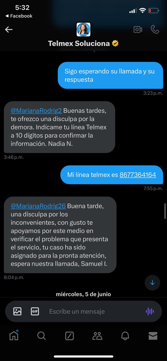 MarianaRodrig26's tweet photo. @Telmex Hasta cuando me van a dar una solución, tengo más de un mes esperando una respuesta https://t.co/eMnPNHmgMN