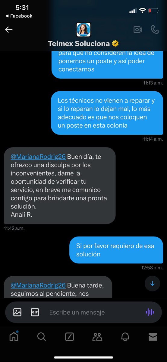 MarianaRodrig26's tweet photo. @Telmex Hasta cuando me van a dar una solución, tengo más de un mes esperando una respuesta https://t.co/eMnPNHmgMN