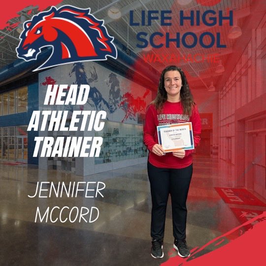 Michael Welch (@coachwelch67) on Twitter photo Life School has chosen Jennifer McCord as the Head Athletic Trainer. Jennifer began as the Assistant Athletic trainer in the fall of 2022.McCord attended SFA in 2020 and received her Athletic Training license at UTA in 2022 <a href="/lifemustangs/">Life High School Waxahachie</a> <a href="/SLThrush/">Scott Thrush</a> Life School has chosen Jennifer McCord as the Head Athletic Trainer. Jennifer began as the Assistant Athletic trainer in the fall of 2022.McCord attended SFA in 2020 and received her Athletic Training license at UTA in 2022 <a href="/lifemustangs/">Life High School Waxahachie</a> <a href="/SLThrush/">Scott Thrush</a>