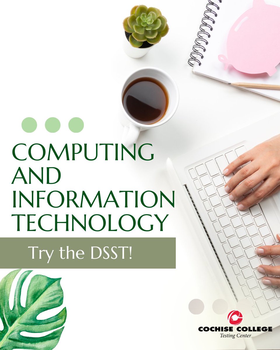 TestingCochise's tweet photo. The  DSST can do more than give you a passing score. It can actually accelerate your degree program by a semester or more. Find out how! #DSST #creditbyexam #SaveMoney #graduatefaster https://t.co/ayf5SRu29U