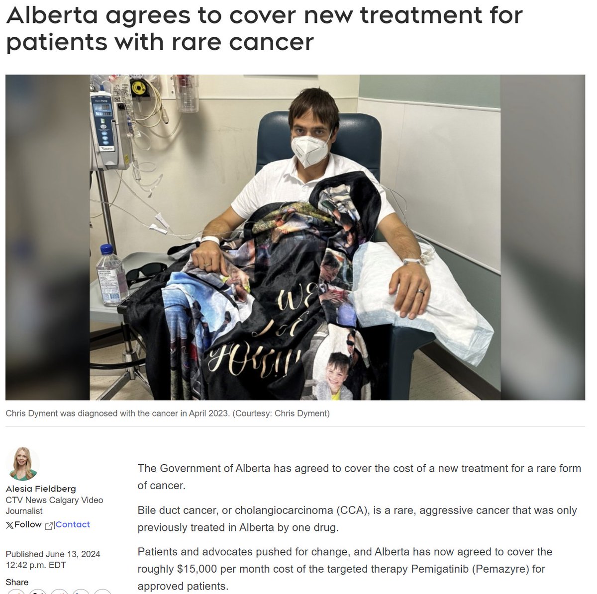 💚💚💚ALBERTA AGREES TO COVER PEMAZYRE FOR CHOLANGIOCARCINOMA 🙌🤝💪

#CCAHope #cholangiocarcinoma #Alberta #CancerTreatment #HealthcareVictory #AdvocacyWorks

calgary.ctvnews.ca/alberta-agrees…